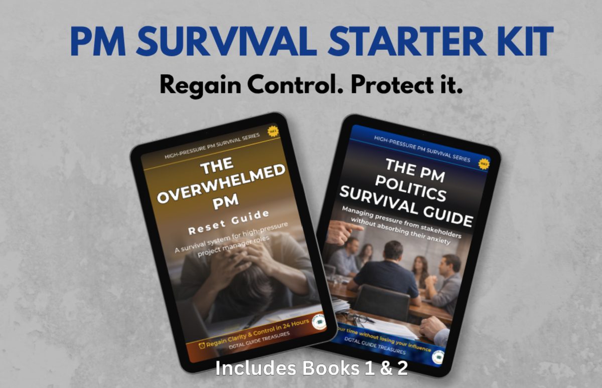 PM Survival Starter Kit — books one and two of The PM Survival Series