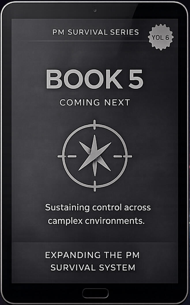 Placeholder cover for The Sustainable PM, book five, not yet published